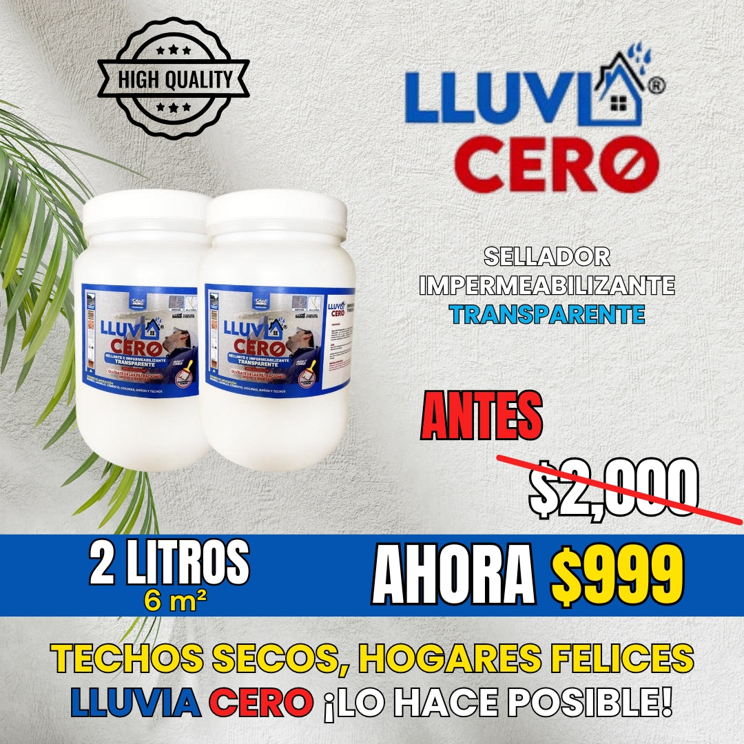 PROMOCIÓN LLUVIA CERO IMPERMEABILIZANTE SELLADOR