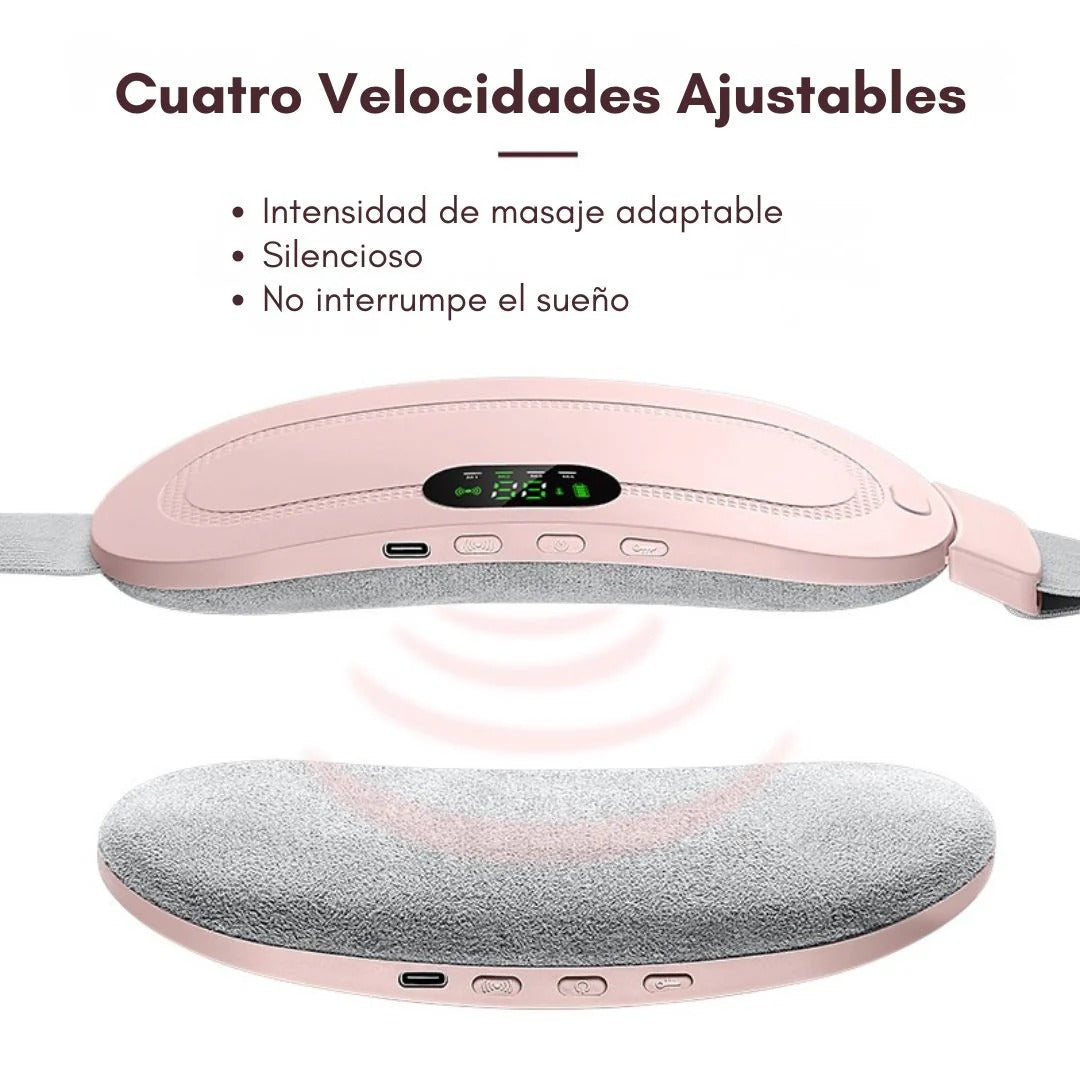 Cinturón con almohadilla y masaje térmico para cólicos