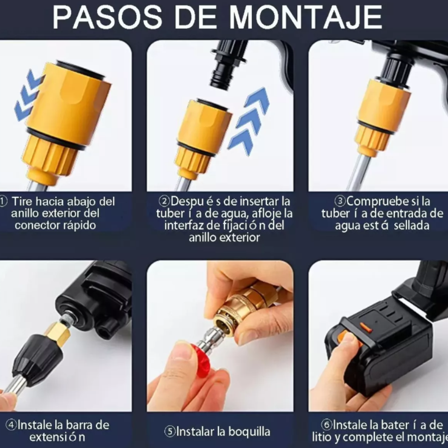 PISTOLA HIDROLAVADORA PRO INALAMBRICA